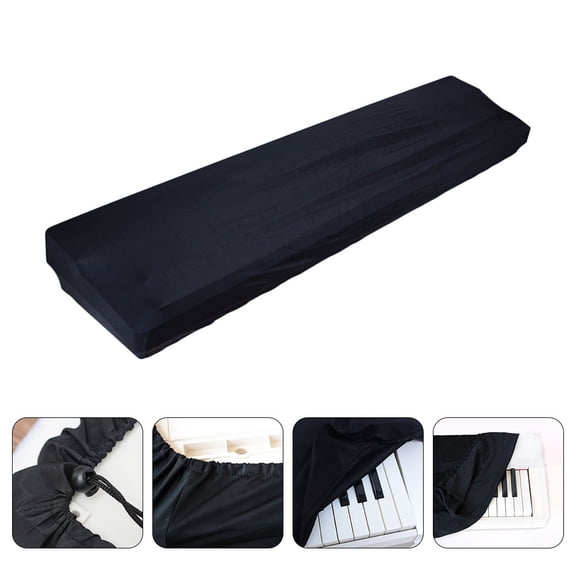 LULULION Piano Keyboard Cover Dustproof Polyester for Keyboard Instrument Storage 1Pcs