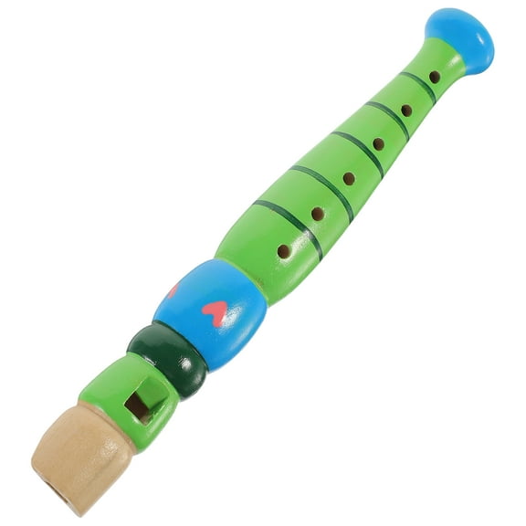 LULULION Kids Recorder Beginner Wooden Flute Green 1Pack