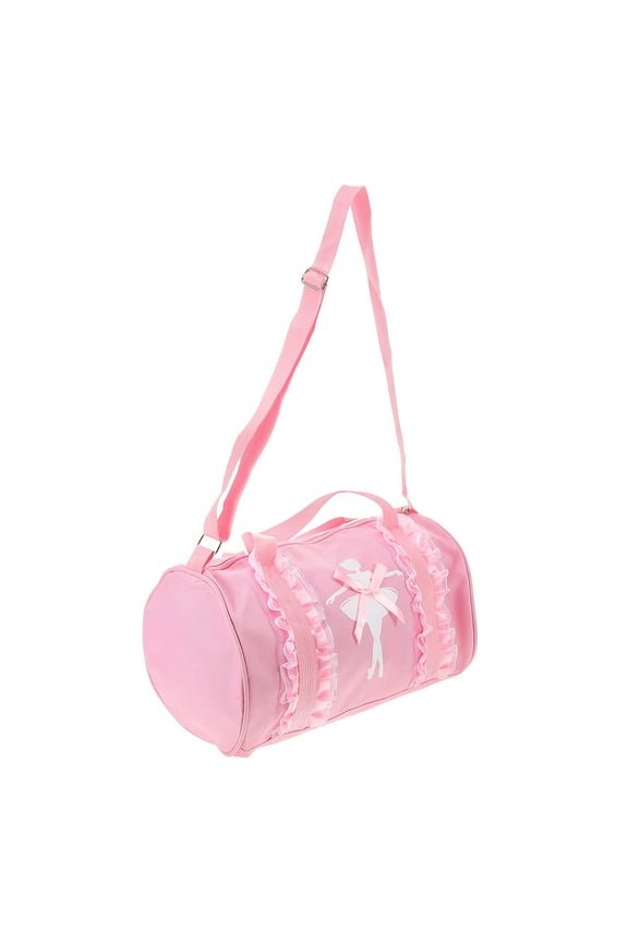 1Set Ballet Dance Handbag for Girls in Pink with Storage for Ballet Shoes and Clothes