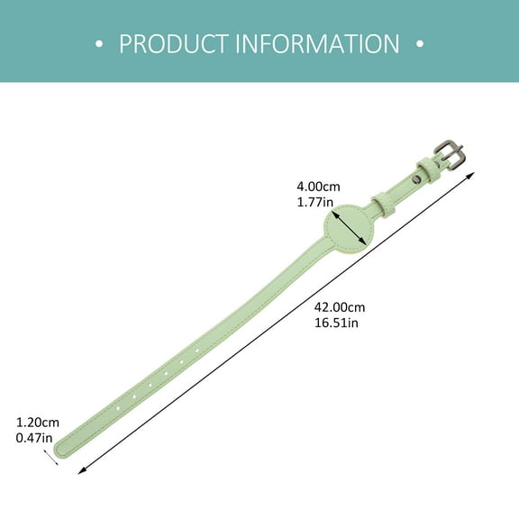 LULULION 1Set Collar for Kitten PU Green Lightweight Round Design for Cats