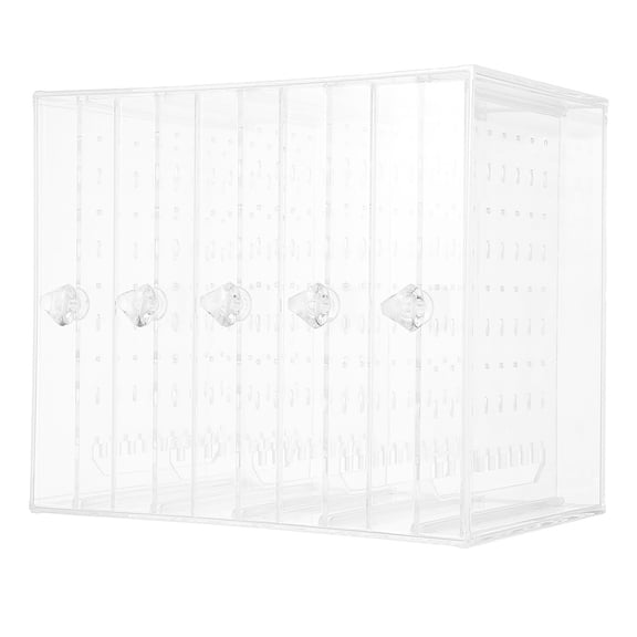 LULULION 1Pc Clear Earring Jewelry Tower with Hanging Accessories Display and Drawer Storage