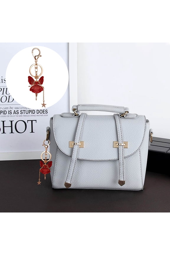 Keychain Charms Elegant Butterfly Key Chain Metal Red 1Pcs