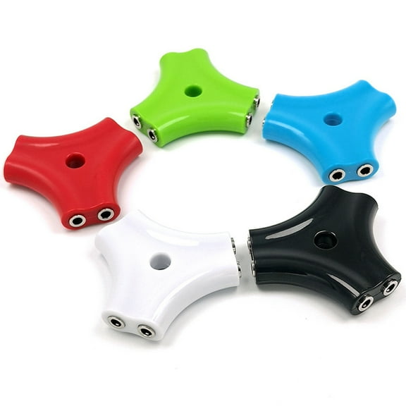 LULULION White 3.5mm Earphone Splitter Adapter with 5 Port Output and Included Stereo Audio Cable