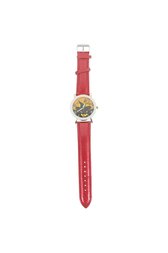 Unique Mens Watch Metal Timekeeping Quartz Movement Red 1Set