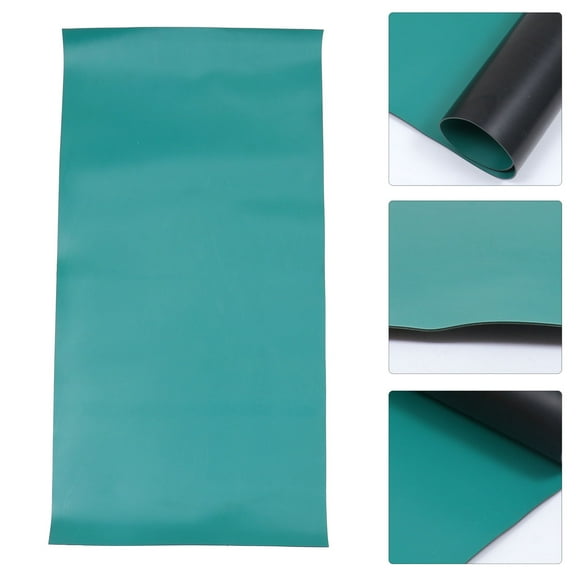 LULULION 1Pc Wear-Resistant Green Experiment Mat Anti-Static Rubber Cushion for Laboratory Supplies