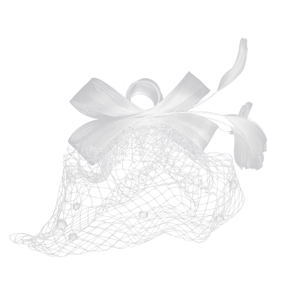 LULULION 1Set Vintage Veil Headband Hair Accessory Fashion Classic White for Girls