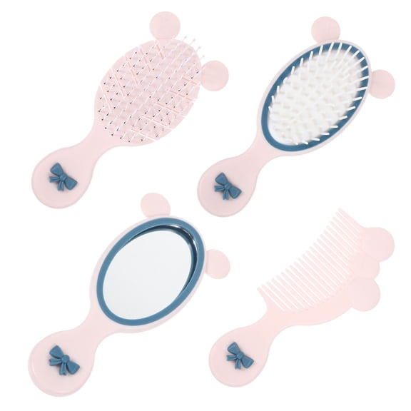 LULULION Cute Detangling Comb, White Plastic, Styling, for Home Use 1Set