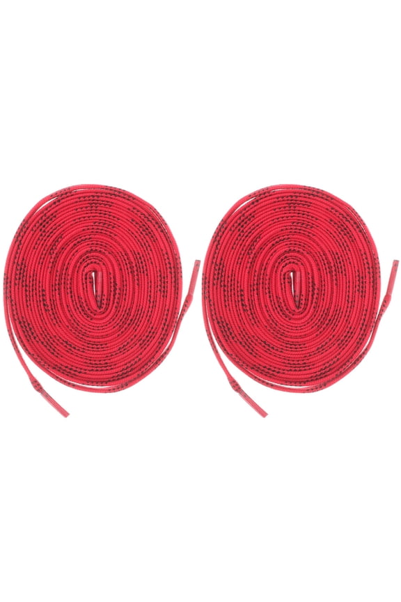 2 Pairs Elastic Shoe Lace Polyester Red Durable Tip for Skates and Boots