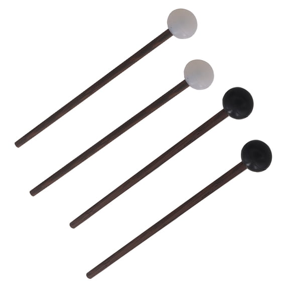 LULULION 2Pairs Smooth Surface Wooden Tongue Drum Mallets for Beginners and Professionals