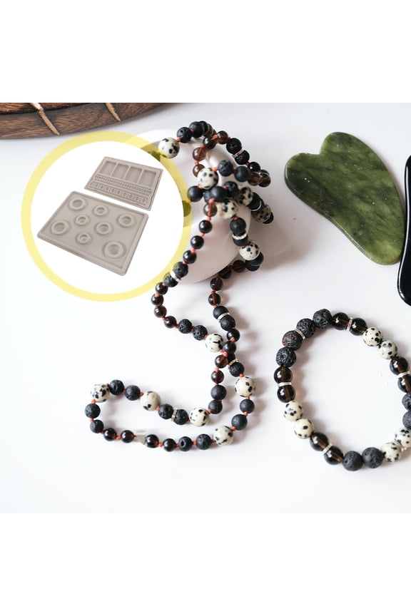 2 Pcs Bracelet Design Board Bracelet Sizer Grey PP for Jewelry Making for Women and Men