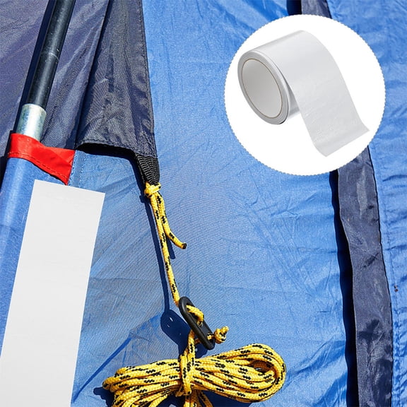LULULION White Fiberglass Awning Repair Tape Water Resistant Strong Adhesion for Tent Tarp and Sunshade Repairs