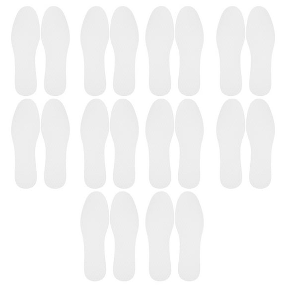 LULULION 20Pairs Replaceable Thin Shoe Insoles White Paper Material Comfortable Inserts