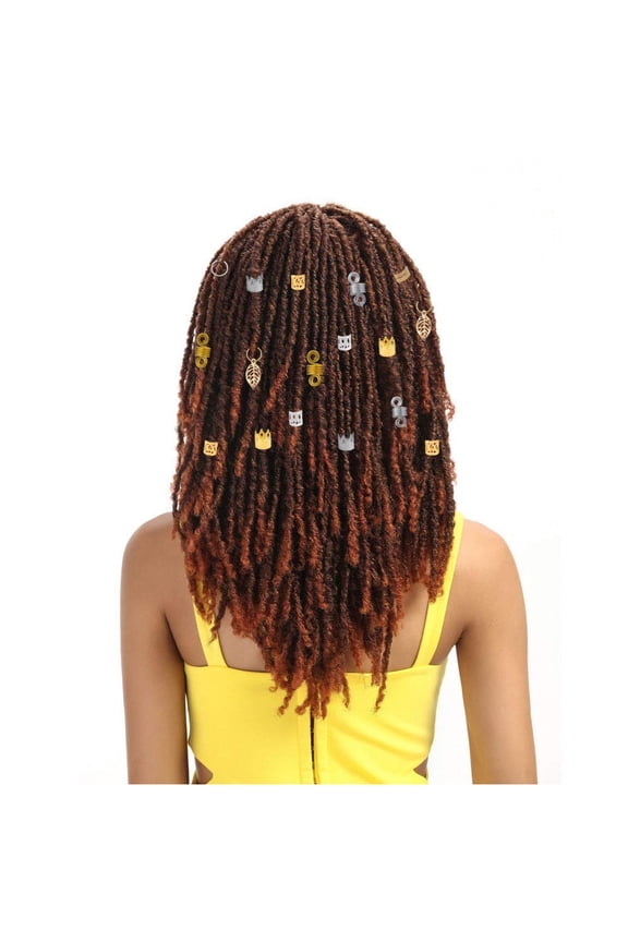 Metal Hair Cuffs Dreadlocks Accessories Set for Braids and Hair Styling