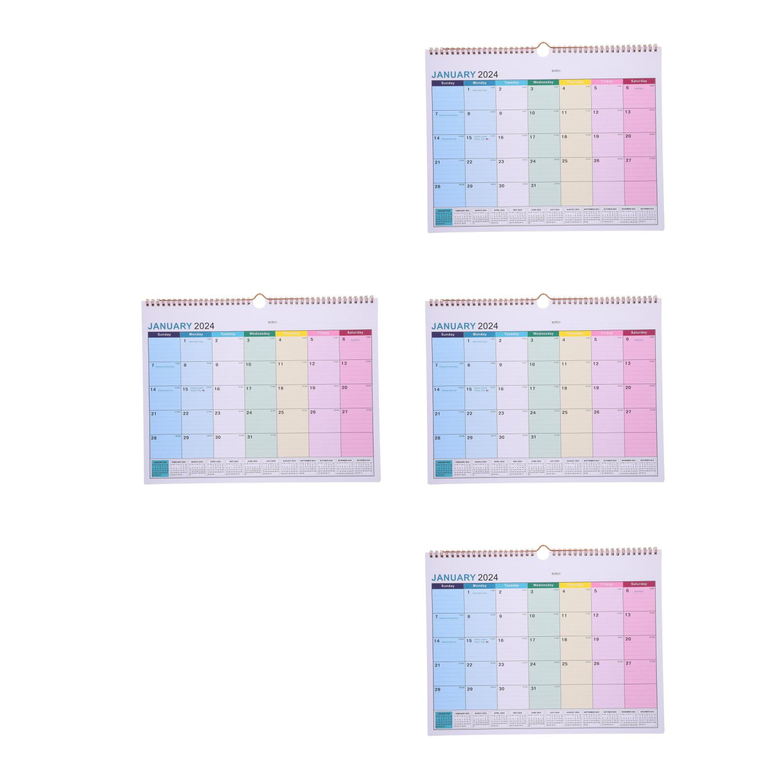 LULULION 20242025 Wall Calendar,4Pcs 20242025 Wall Calendar Monthly