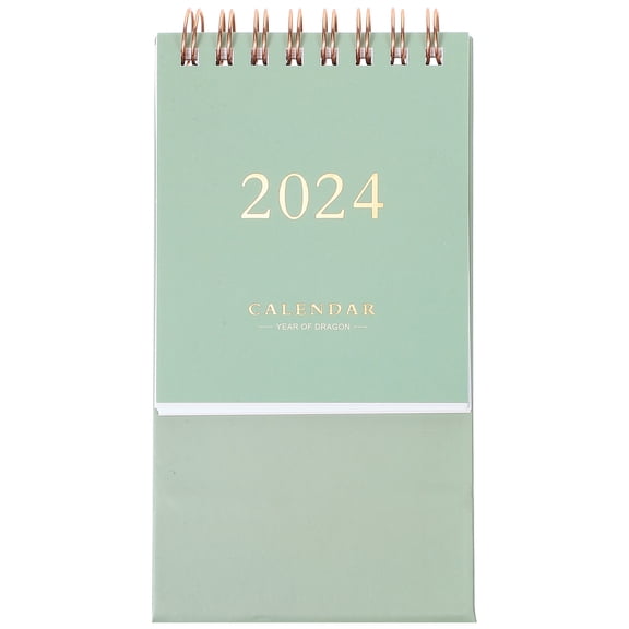 LULULION 2024 Mini Desk Calendar Countdown Desk Calendar Decorative Monthly Calendar Big Calendar