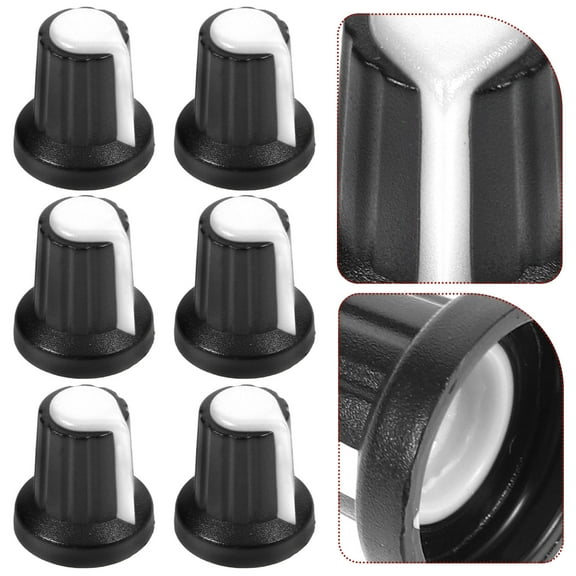 LULULION 20Pcs White Plastic Dj Mixer Controller Knob Replacement Parts