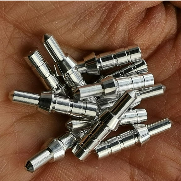 LULULION 1Pack Silver Hunting Archery Nock Aluminum Arrow Tail Accessory for Compound Bow Arrows