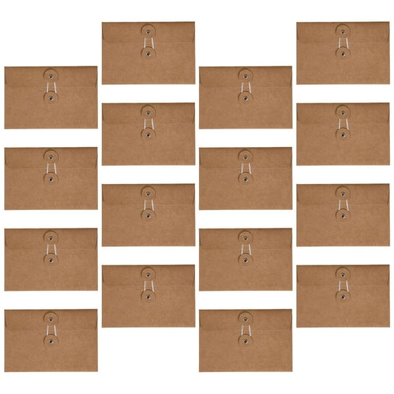 LULULION Office Folders Organizer Kraft Paper Envelopes Brown 20Pcs