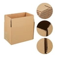 thumbnail image 1 of LULULION 20Pcs Practical Cartons Khaki Kraft Material Small Storage Boxes for Packing and Shipping, 1 of 5