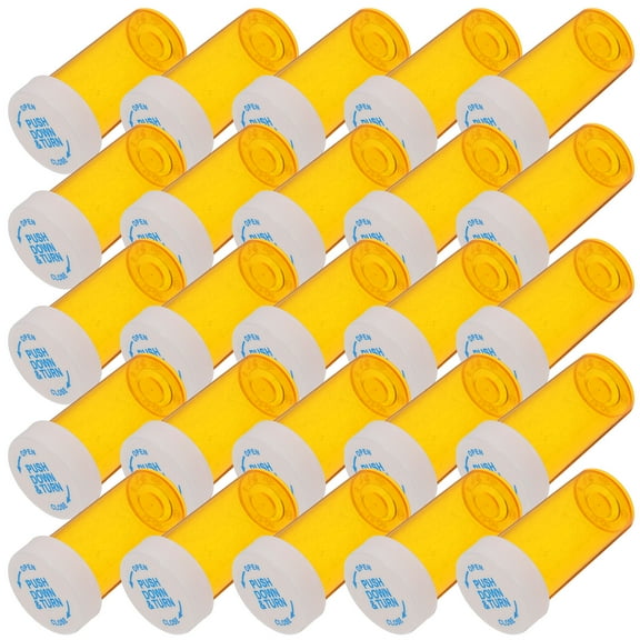 LULULION 25Pcs Empty Containers with Safety Caps and Moisture Protection