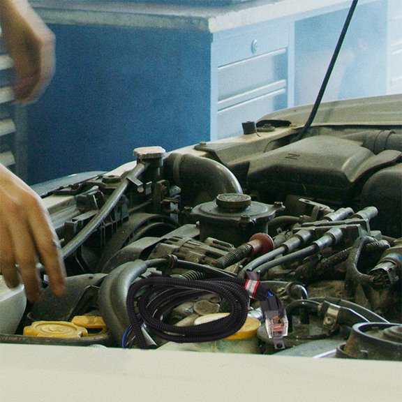 LULULION 1Set Horn Wire Harness Replacement for Car Durable Wiring Kit with Relay Black