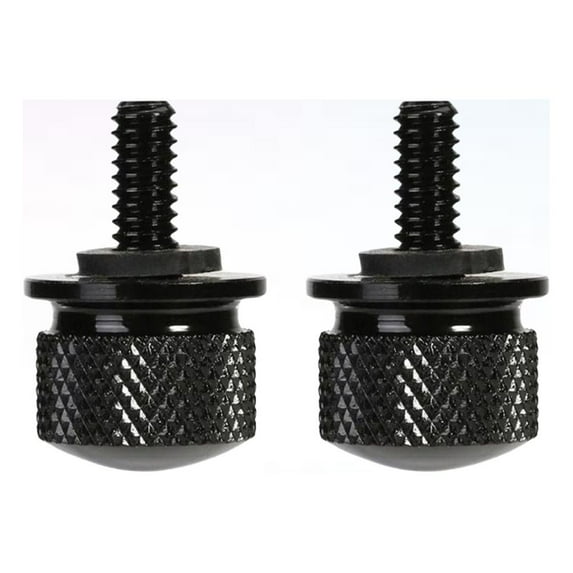 LULULION Motorcycle Parts Round Aluminum Screw Stainless Steel Threads 2Pcs