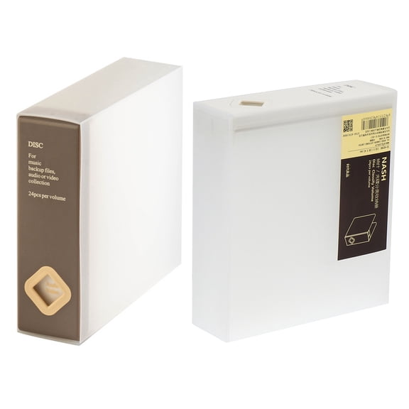 LULULION 2Pcs Optical Disks Storage Box with Stable Groove Design and Classified Storage for Organization