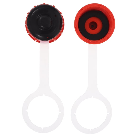 LULULION 2Pcs Replacement Lawn Mower Gas Cap with Rubber Seal for Small Engines Orange