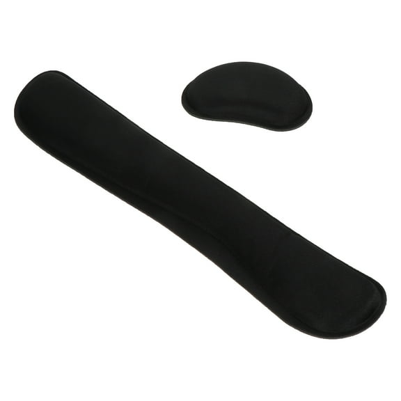 LULULION 2Pack Wrist Rest for Computer Ergonomic PU Black for Long Time Computer Work Back to School
