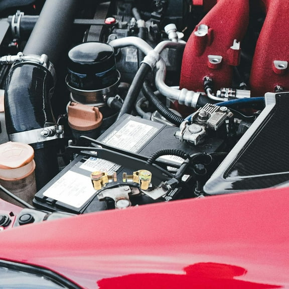 LULULION Universal Brass Battery Terminal Clamp Connector for Car Truck Rv Use