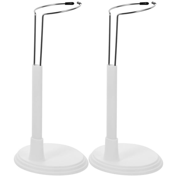 LULULION 2Pcs Doll Display Holder Stand Lightweight White Storage For Home Use And Store Use