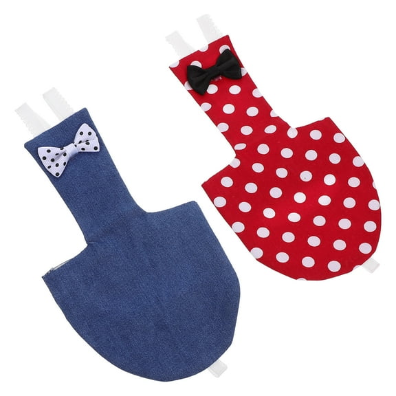 LULULION Assorted Color Cotton Pigeon Flight Suit Diaper for Pets 2pcs Creative Design Durable Washable