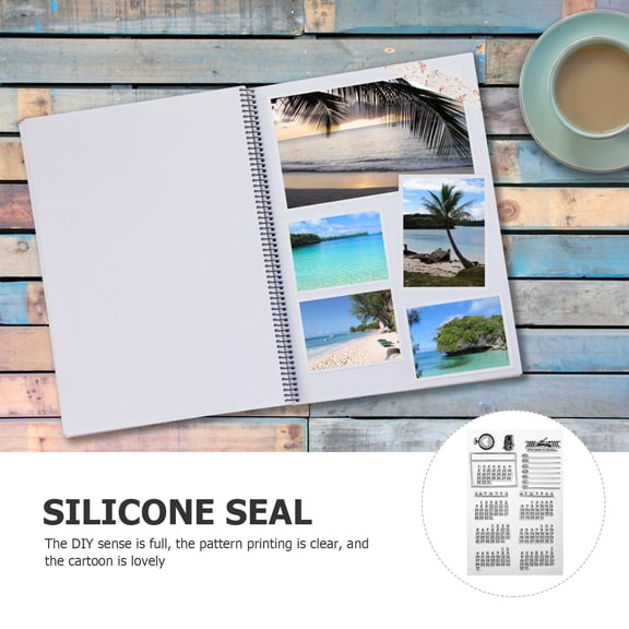 LULULION 2Pcs Calendar Symbol Stamp Set for Scrapbooking and Planner Creative Use