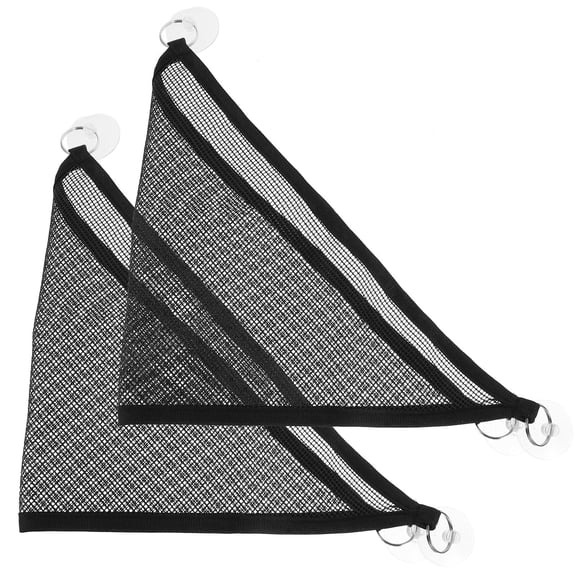 LULULION 2Pcs Black Mesh Pet Hanging Bed for Small Pets Including Hamsters Ferrets and Reptiles