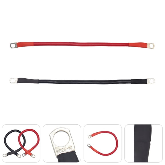 LULULION 2Pcs Power Inverter Cable Assorted Color Battery Cable with Good Temperature Resistance