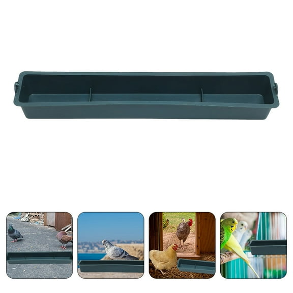 LULULION 2Pcs Anti Plastic Poultry Feeder Hanging Fodder Pot for Chicken and Birds