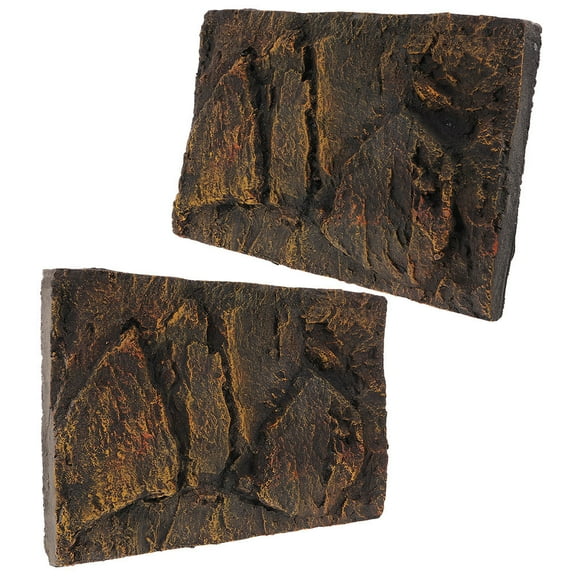 LULULION 2Pcs Turtle Tank Rock Aquarium Multi PU Boards for Aquarium Dcor