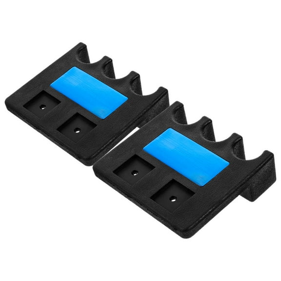 LULULION 2Pcs Weighted Pool Cue Holders with Chalk Storage for Bar and Game Room