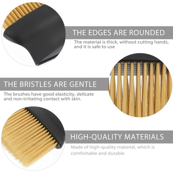 LULULION 2Pcs Neck Cleaning Brush Skin Friendly Hair Dust Brush for Home Use