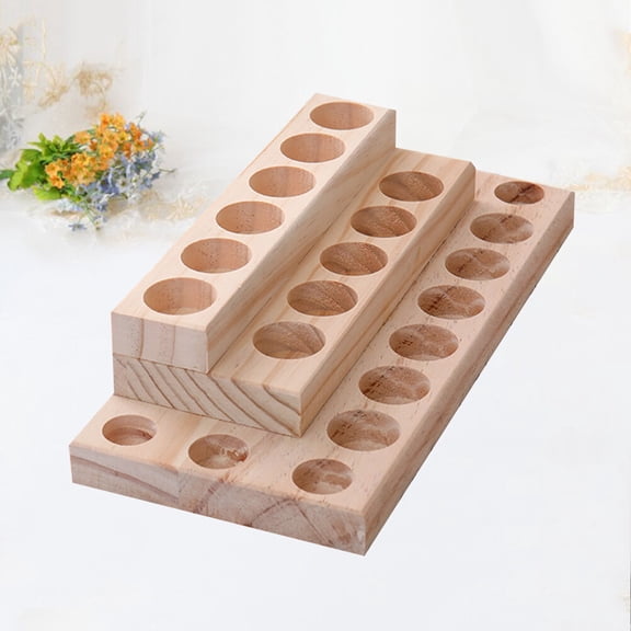 LULULION Essential Oil Storage Box Bamboo Display Friends Living Space Decoration 1Pcs
