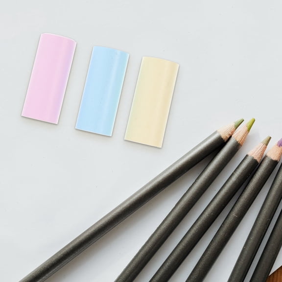 LULULION Labels Writing Correction Papers Assorted Color 3 Rolls