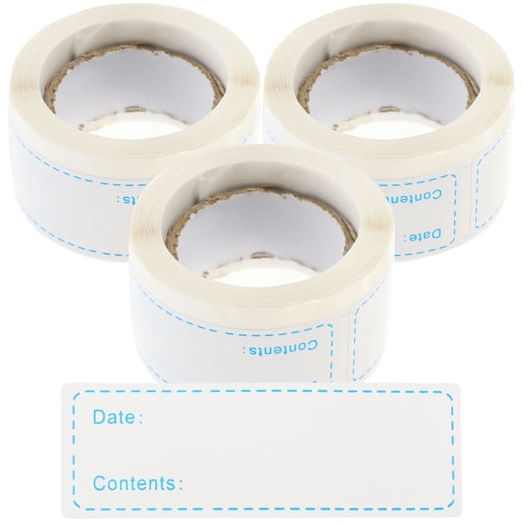 LULULION Food Labels Decorative Coated Paper Home Use 3 Rolls