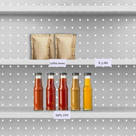 LULULION 30Sets Plastic Wire Shelf Labels for Wire Shelving with Quick Installation and Clear View