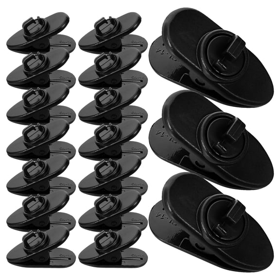 LULULION 30Pcs Plastic Mic Clips Lightweight Microphone Holder for Ktv and Events