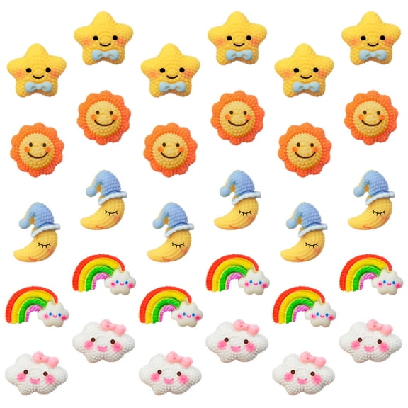 LULULION 30Pcs Assorted Color Decorative Push Pins for Office Wall Organization