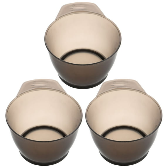 LULULION 3Pcs Hair Dye Bowls in Assorted Colors Professional Plastic Mixing Bowls for Hair Color and Treatments