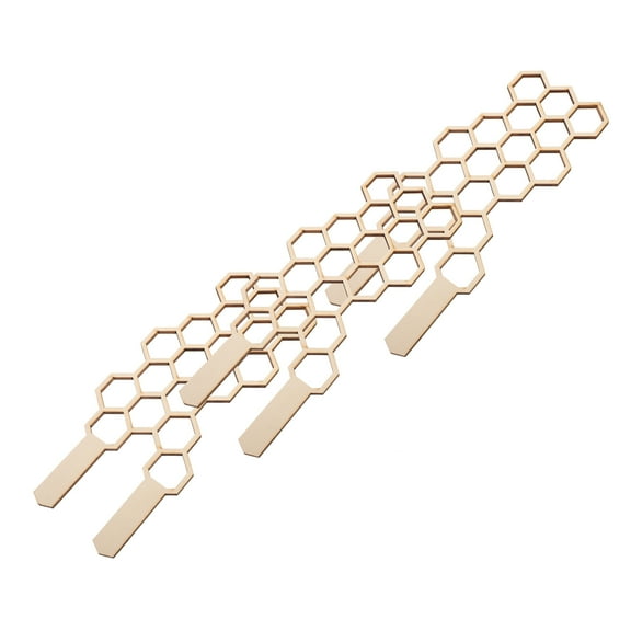 LULULION 3Set Flower Pot Trellis Wood Khaki Promote Straight Growth for Potted Plants