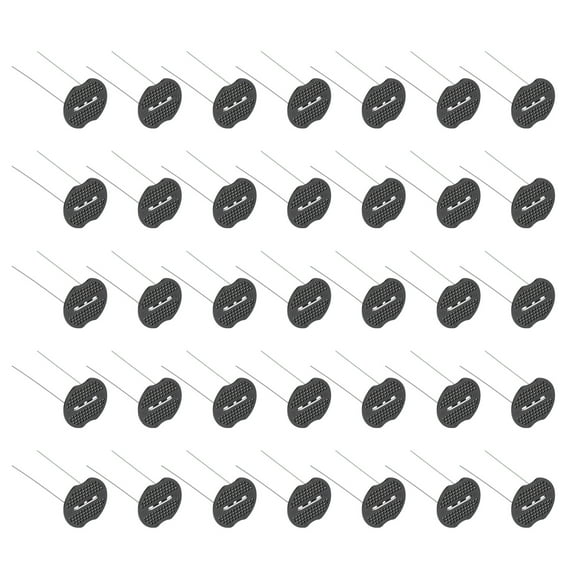 LULULION 40Pcs Garden Stakes Pin Silver Heavy Duty U Shaped Pegs with Plastic Gaskets