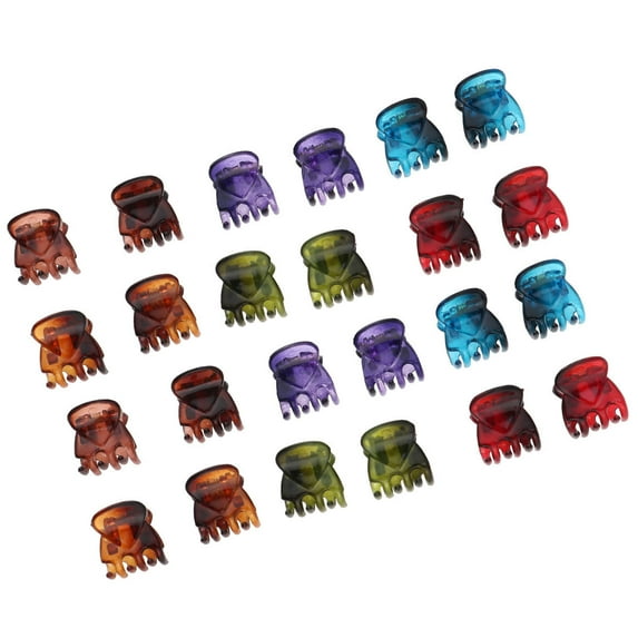 LULULION 48Pcs Small Hair Claws Women Assorted Color Hair Styling for Girls