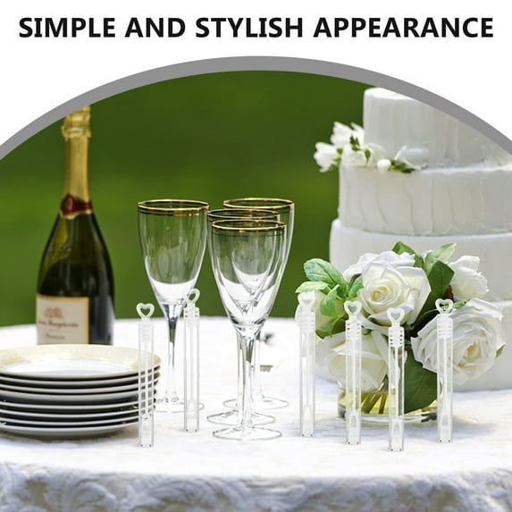 LULULION valentines mini bubble wands wedding Bubble Wand White 48pcs